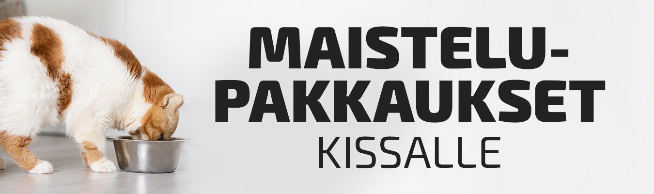 Maistelupakkaukset kissalle