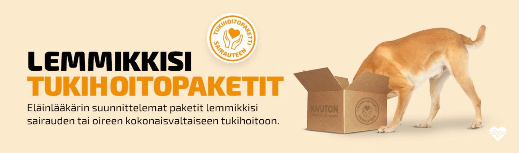 Eläinlääkärin suunnittelemat tukihoitopaketit