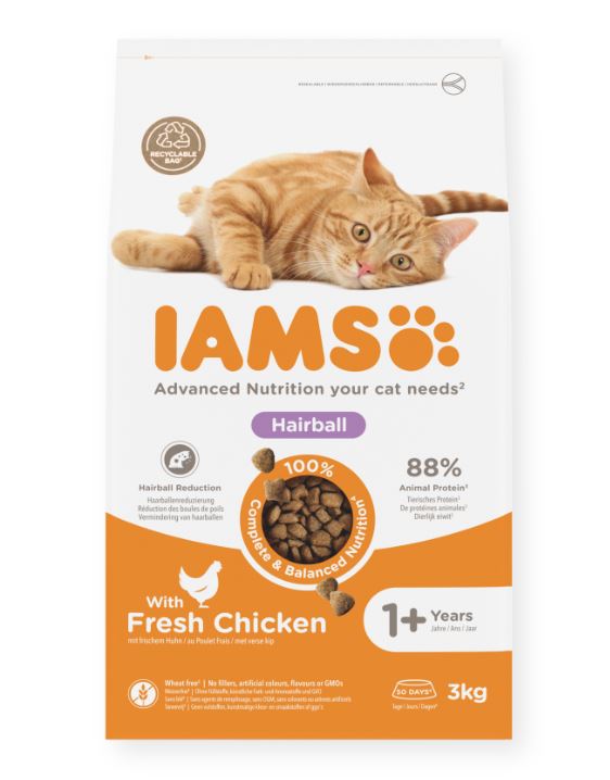 Iams Cat Adult Hairball 3 kg