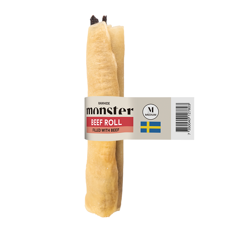 Monster Rawhide Medium Beef Filled Beef Roll 30 kpl SÄÄSTÖPAKKAUS