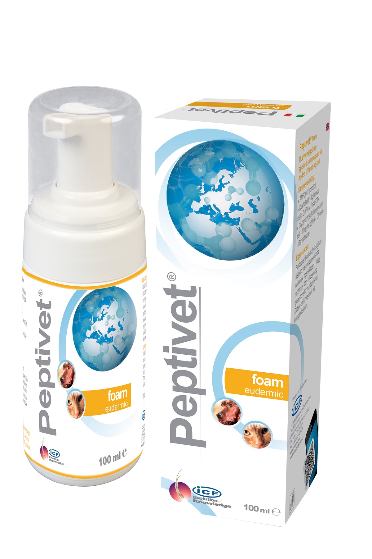 Peptivet Foam vaahtoliuos koiralle ja kissalle 100 ml