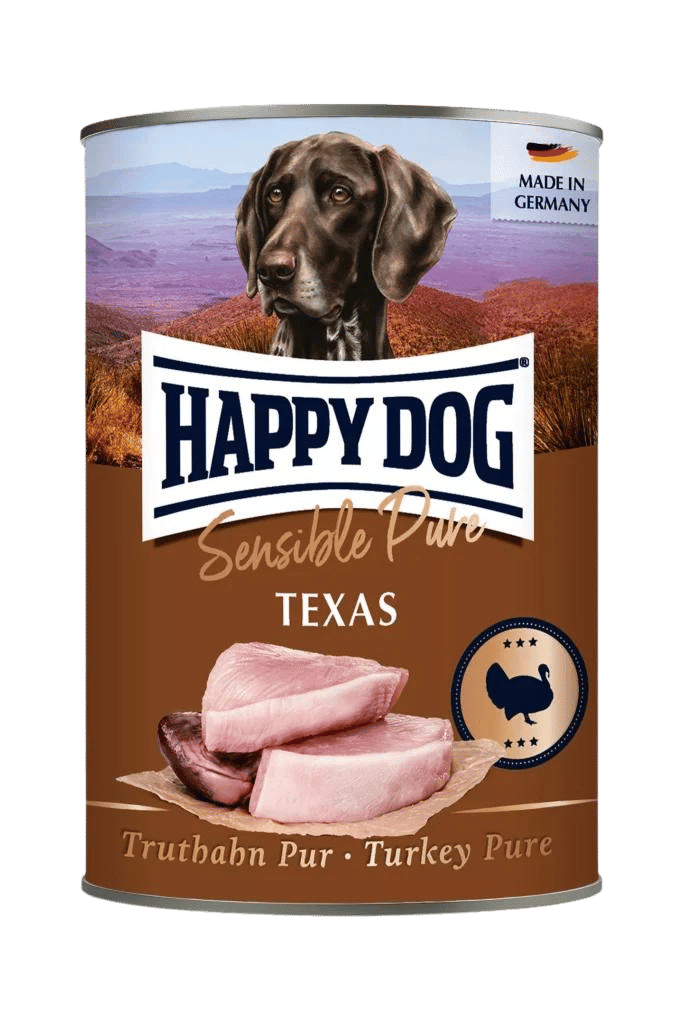 Happy Dog Pur Texas – Kalkkuna 400 g MAISTELUPAKKAUS