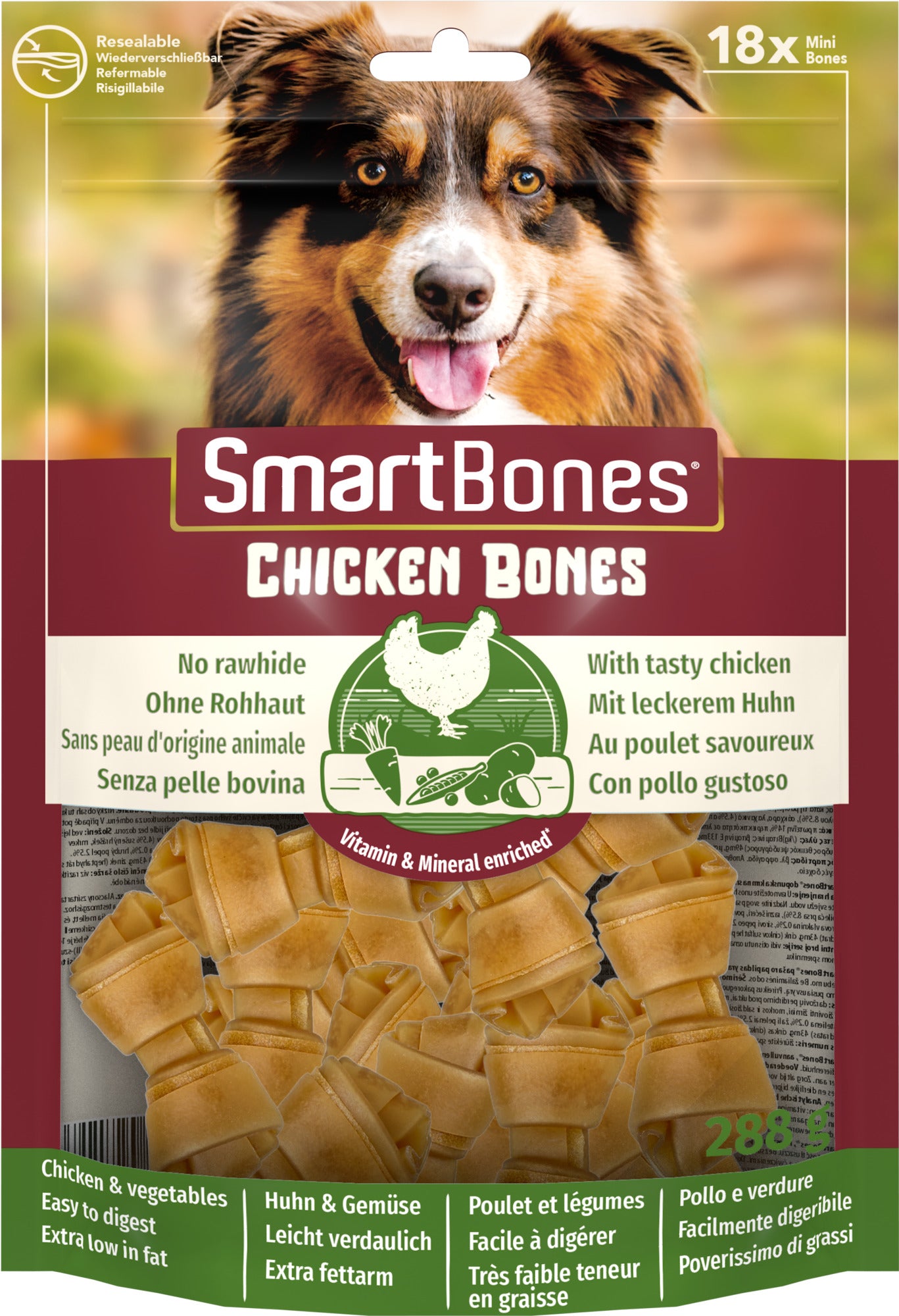 SmartBones Chicken Mini 18 kpl 288 g