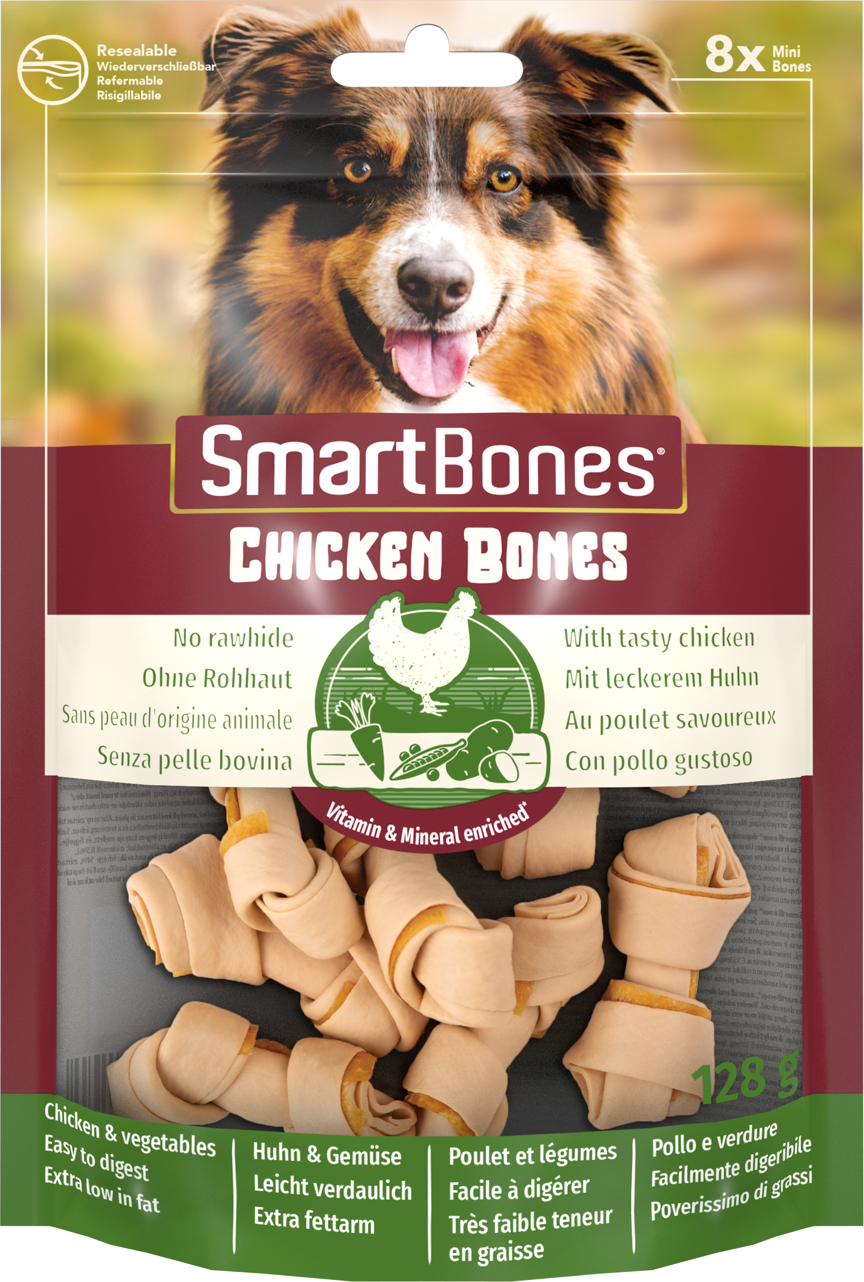 SmartBones Chicken Mini 8 kpl 128 g