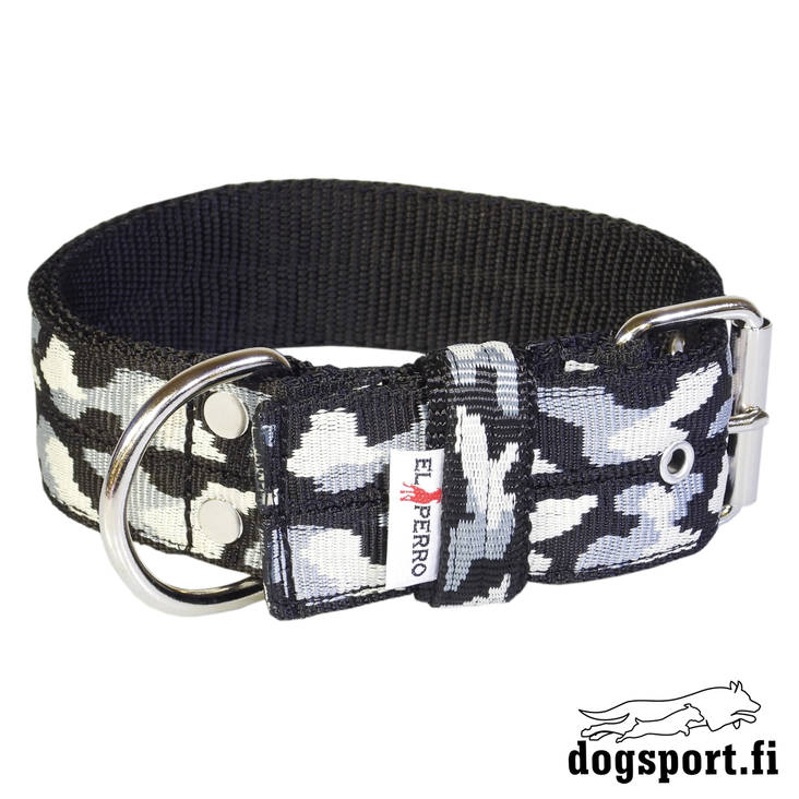 EL PERRO Solkipanta leveä nylon musta camo 65 cm