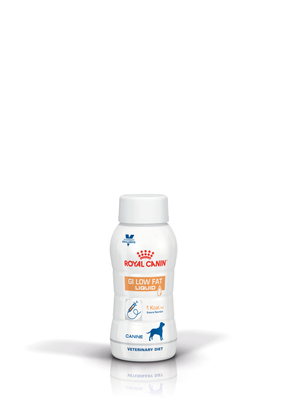 Royal Canin Veterinary Diets Gastrointestinal Low Fat Liquid koiran nestemäinen ruokavalio 3 x 200 ml