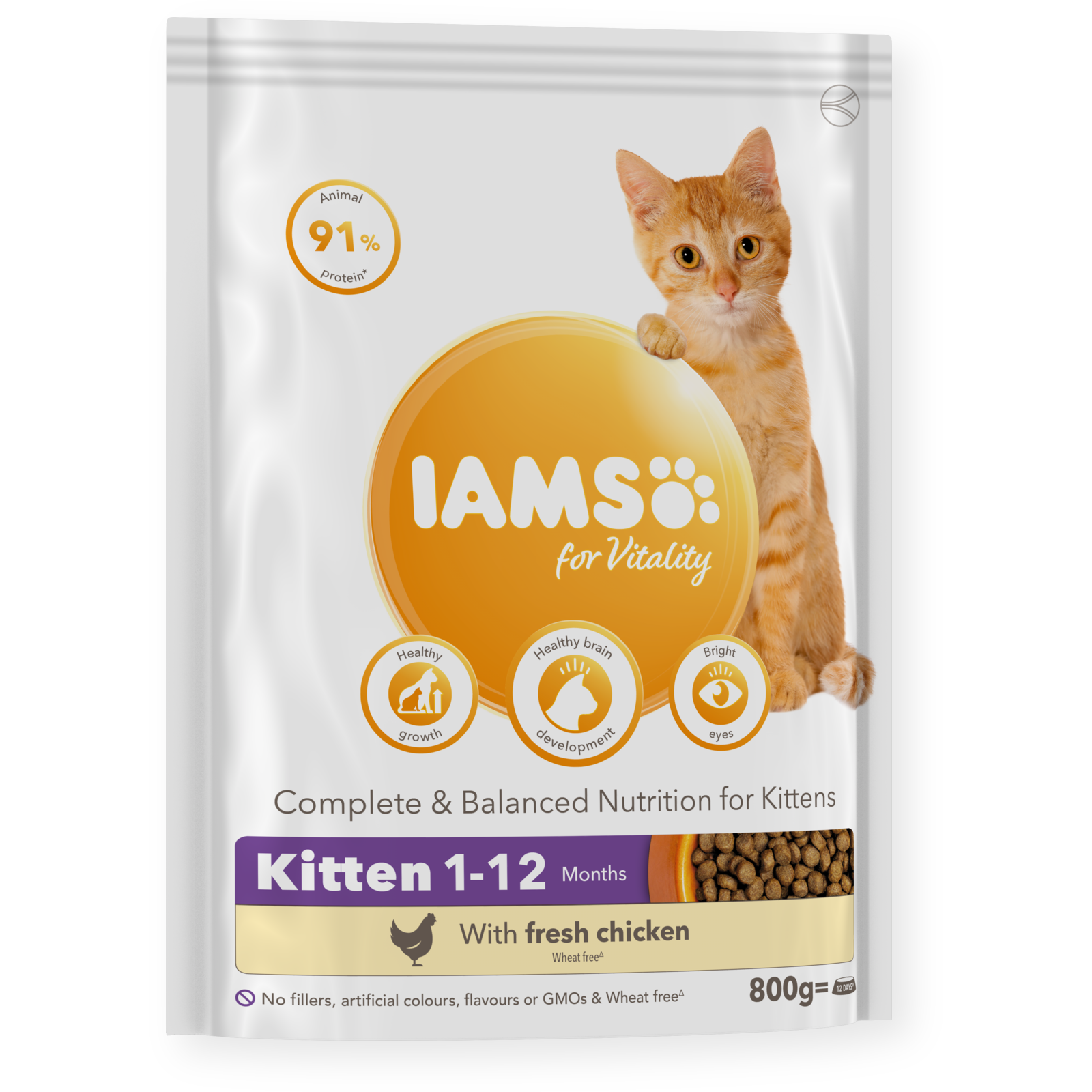 Iams Feline Kitten Dry 800 g