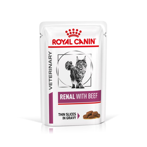 Royal Canin Veterinary Diets Renal Beef kissan märkäruoka 12 x 85 g