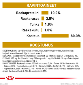 Royal Canin Veterinary Diets Urinary S/O Morsels in Gravy annospussi kissan märkäruoka 12 x 85 g