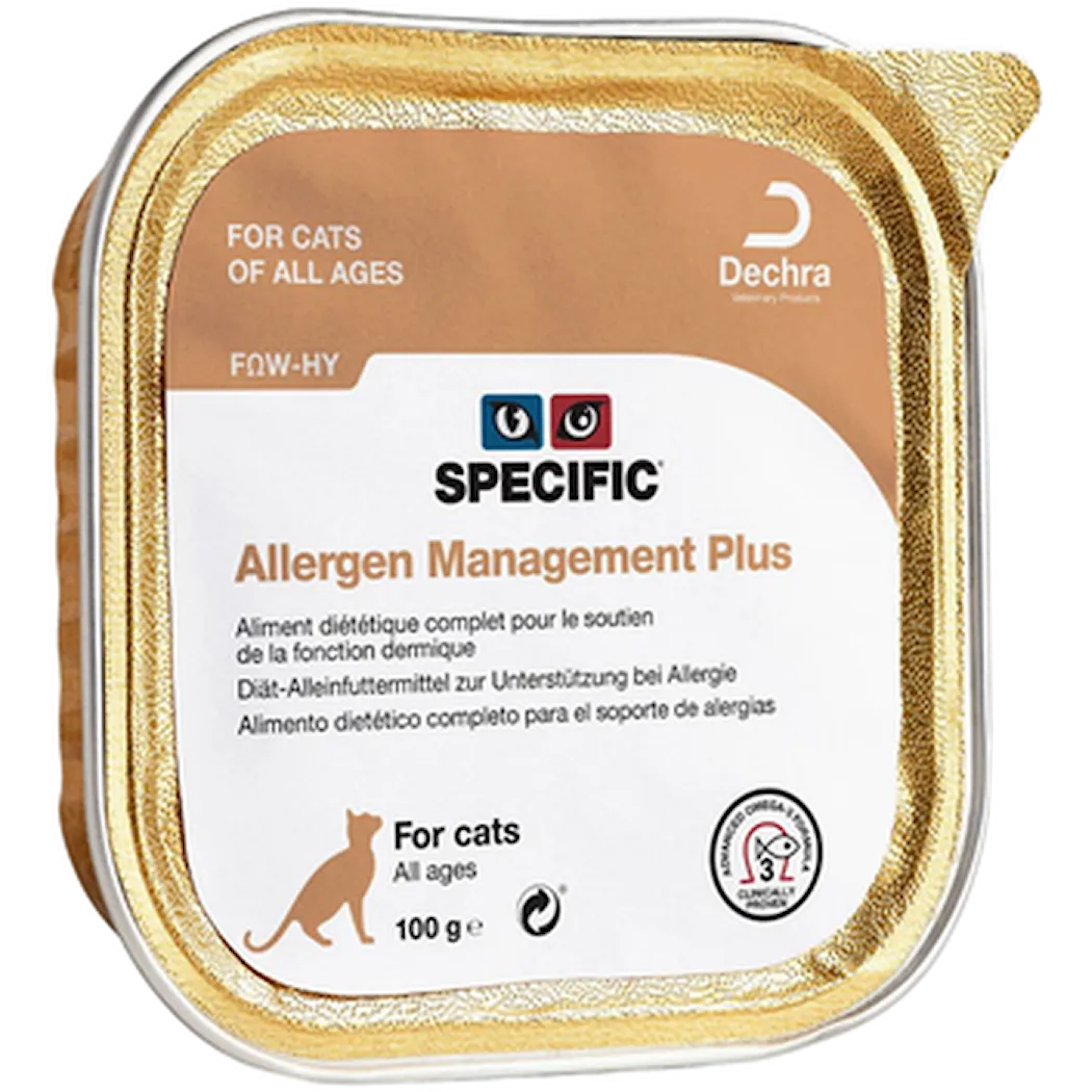 Specific FOW-HY  Allergy Management Plus kissalle 100 g MAISTELUPAKKAUS