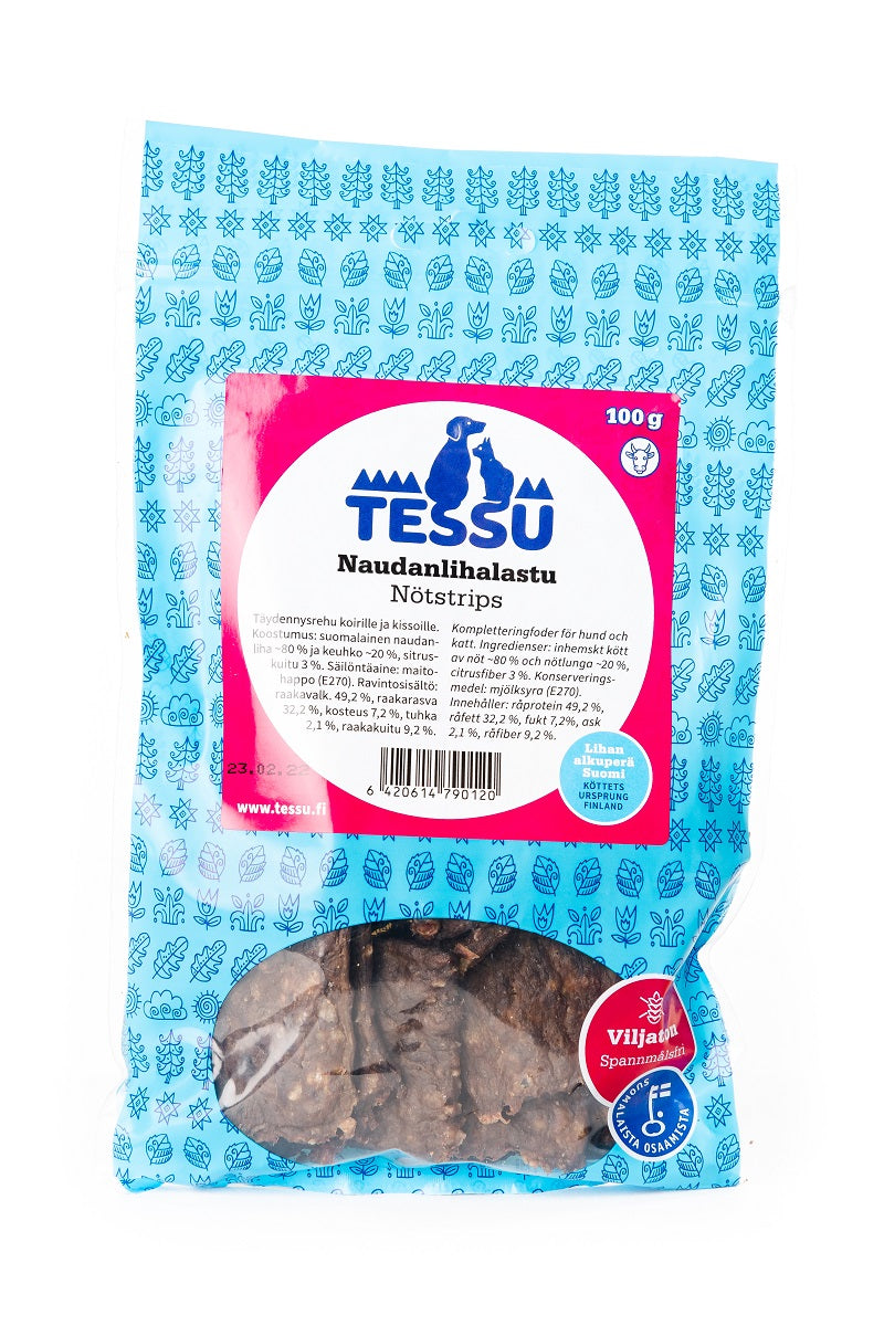 Tessu naudan lihalastu 100 g