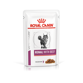 Royal Canin Veterinary Diets Renal Beef kissan märkäruoka 12 x 85 g