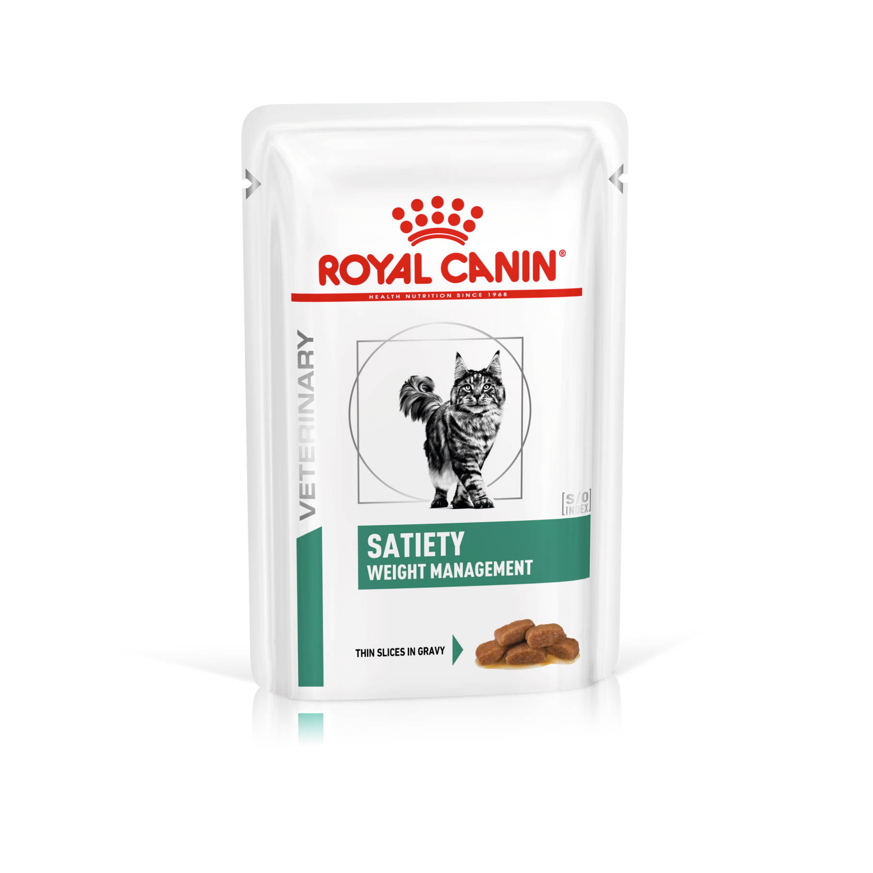 Royal Canin Veterinary Diets Weight Management Satiety Thin Slices In Gravy annospussi kissan märkäruoka 12 x 85 g