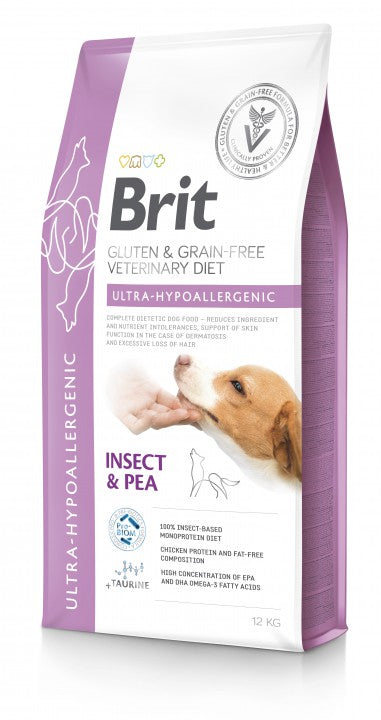 Brit Ultra-hypoallergenic Insect & Pea koiralle 12 kg