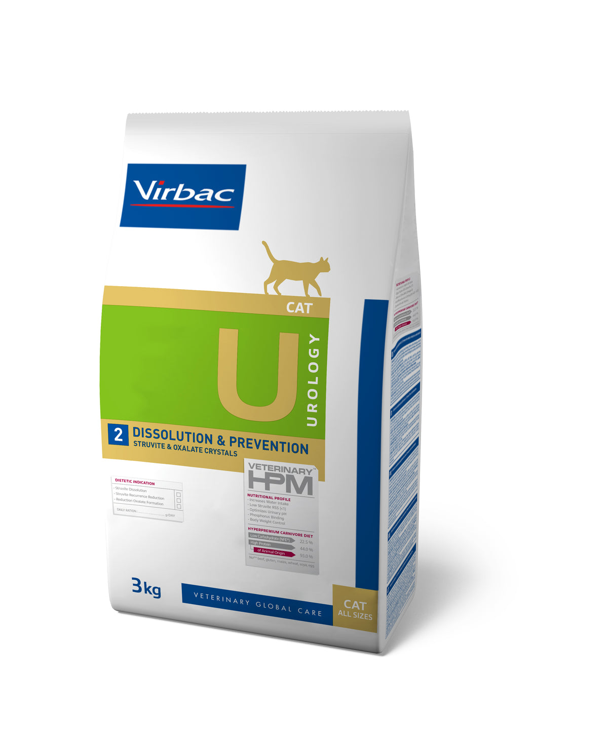 Virbac HPM Urology Dissolution & Prevention Cat 3 kg