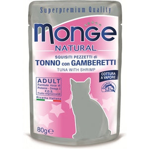 Monge Natural Tonnikala-Katkarapu 80 g