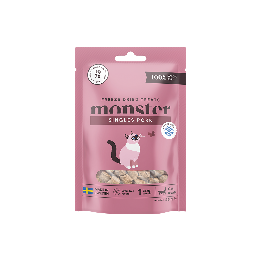 Monster Cat Freeze Dried Treats Singles Pork kissalle 45 g