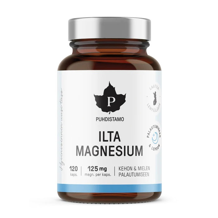 Puhdistamo Ilta Magnesium 120 kapselia