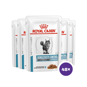 Royal Canin Veterinary Diets Derma Sensitivity Control Chicken annospussi kissan märkäruoka 48 x 85 g SÄÄSTÖPAKKAUS