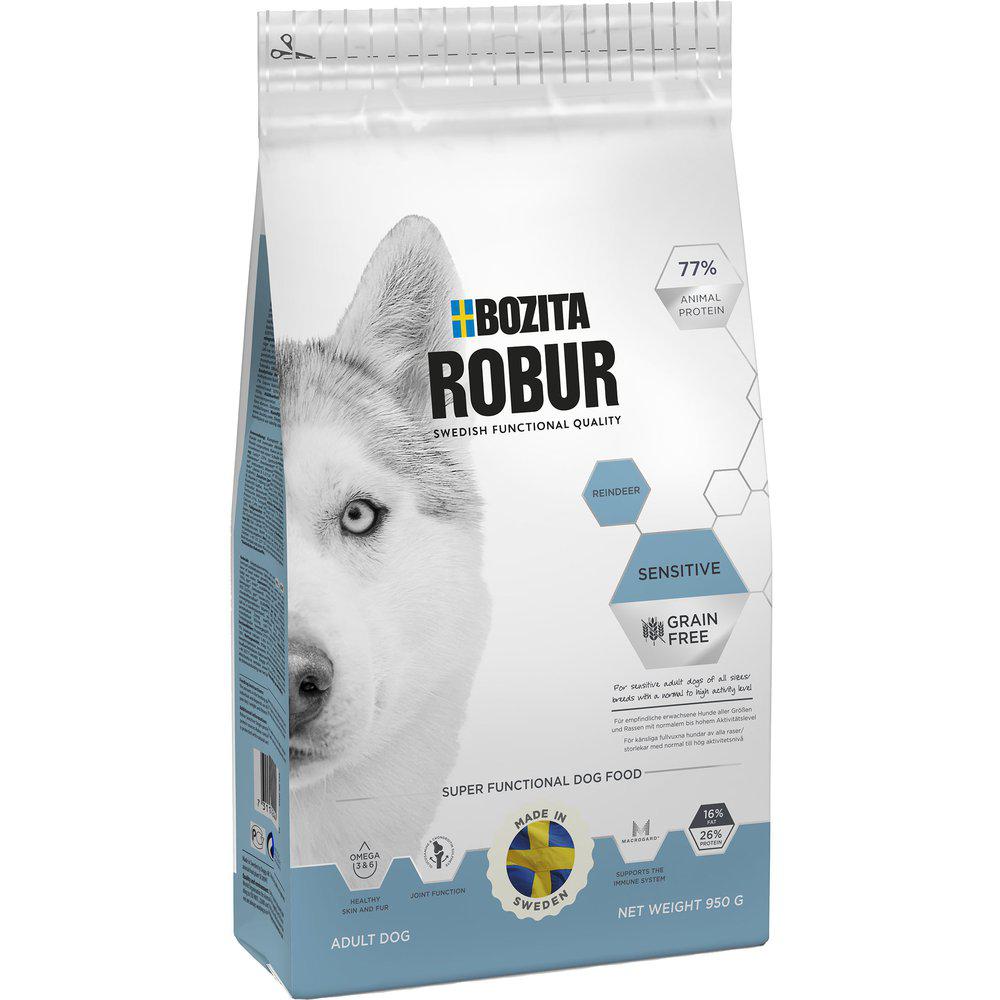 Bozita Robur Sensitive Grain Free Reindeer koiralle 950 g